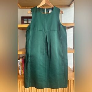 S Max Mara Deep Green Cotton Dress with Pockets - size XXL / US16